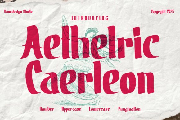 Aetheltic Caerleon: A Chic Blackletter Font for Modern Branding