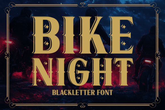 Bike Night: A Gritty Blackletter Typeface for Bold Editorial Design