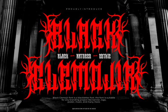 Black Glemojir Typeface for Bold Branding