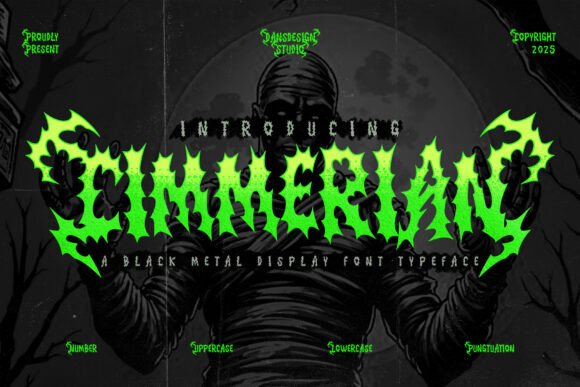Cimmerian Blackletter Font for Dark Crafts