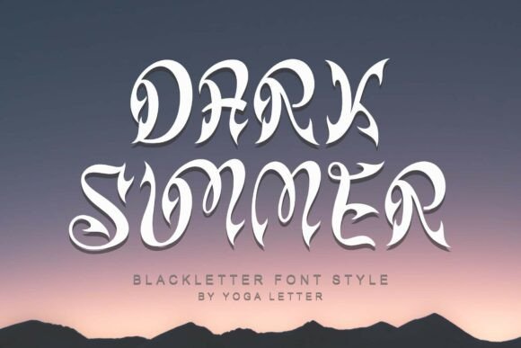 Dark Summer: The Blackletter Font for Bold Campaigns