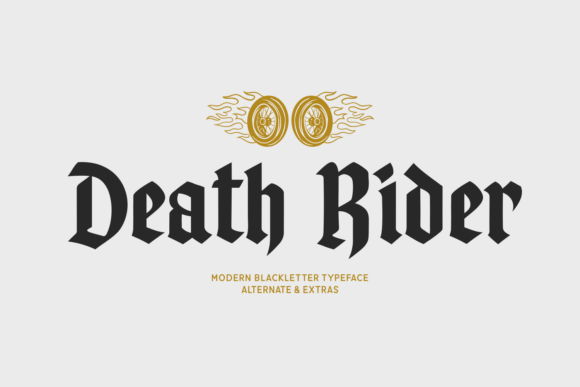 Death Rider Typeface for Bold Editorial Design