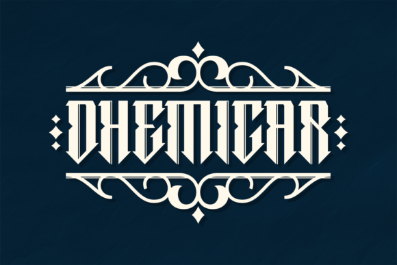 Dhemicar: A Bold Blackletter Font for Makers