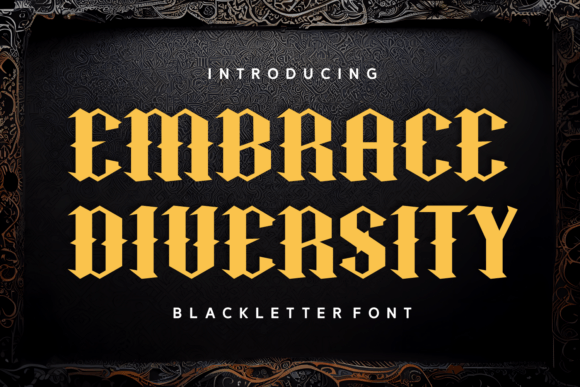 Embrace Diversity Font for Bold Craft Designs