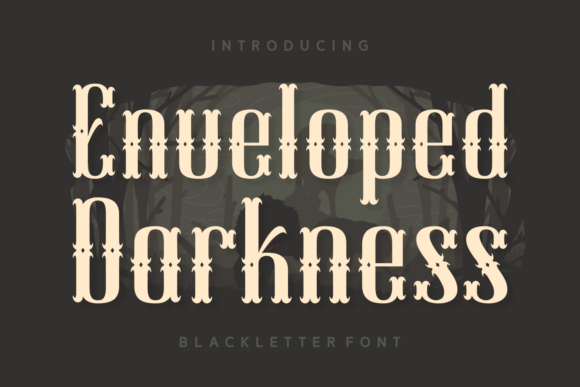 Enveloped Darkness Font for Crafters