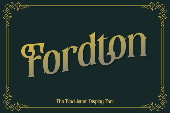 Fordton Typeface for Elegant Editorial Design