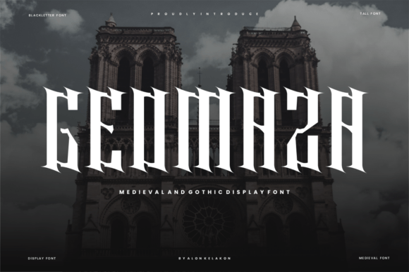 Geomaza: A Bold Blackletter Typeface for Branding