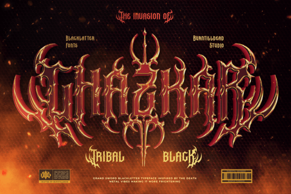 Ghazkar Typeface for Bold Maker Branding