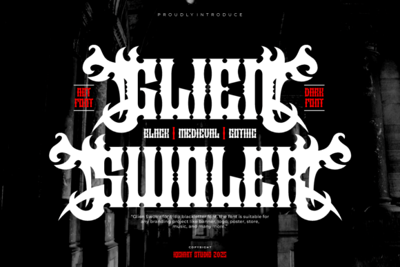 Glien Swoler: A Bold Blackletter Typeface for Web Design