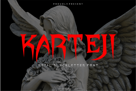 Karteji: A Bold Blackletter Typeface for Makers
