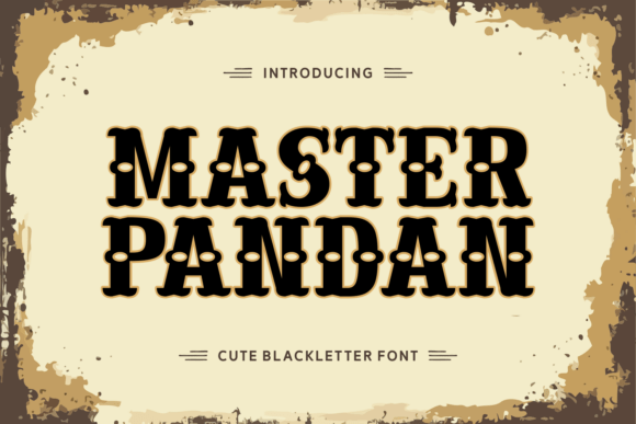 Master Pandan Typeface for Bold Branding