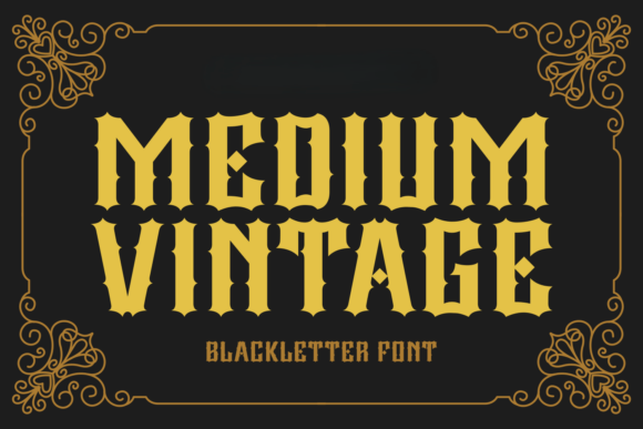 Medium Vintage Font for Bold Web Headers