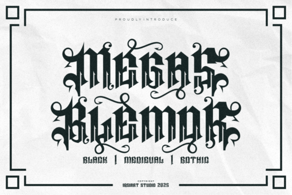 Megas Blemor: A Bold Blackletter Typeface for Editorial Design