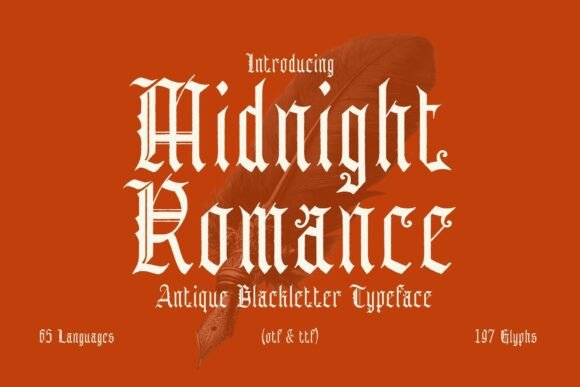 Midnight Romance Copy: A Typeface for Elegant Branding