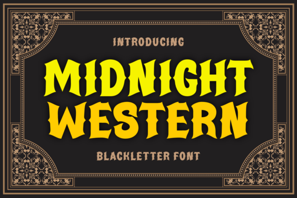 Midnight Western Typeface for Bold Web Design