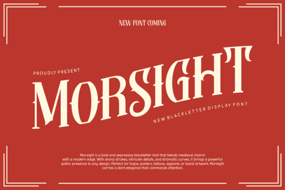 Morsight: A Modern Blackletter Typeface for Web