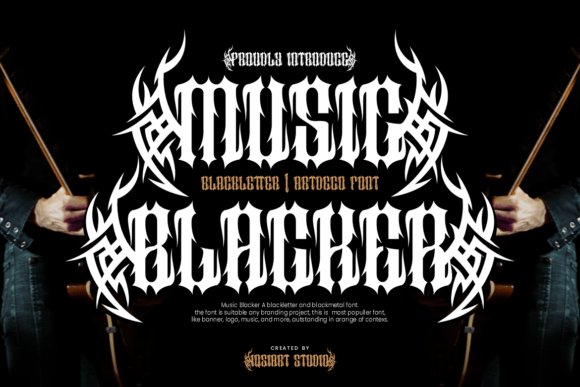 Music Blacker: A Bold Blackletter Typeface for Web Design