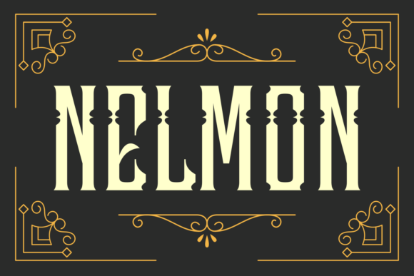 Nelmon: A Vintage Western Blackletter Font for Bold Branding
