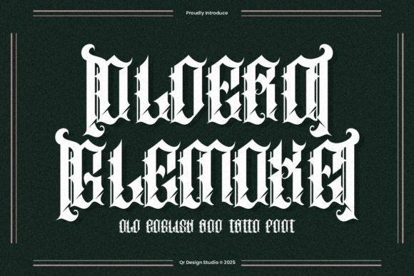 Oldero Glemoxe: A Bold Blackletter Typeface for Editorial Design