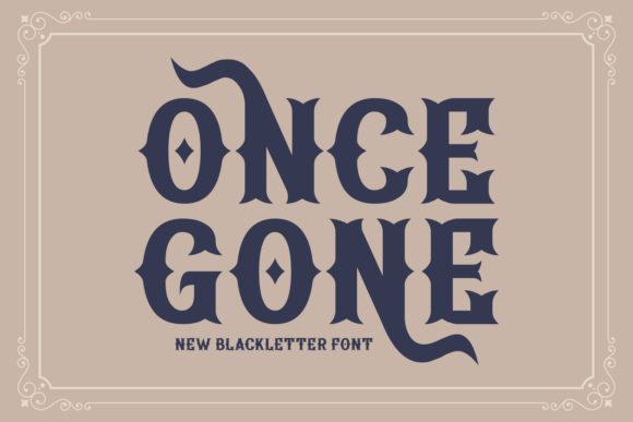Once Gone Typeface for Bold Brand Identity