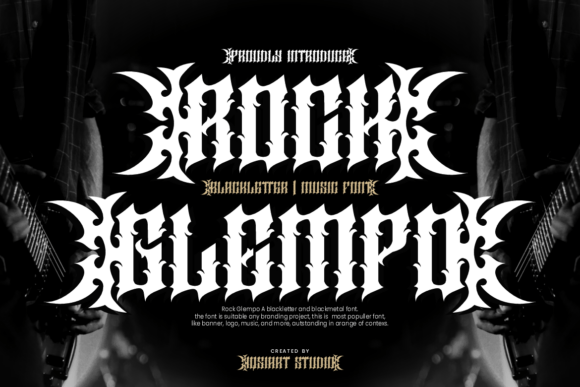 Rock Glempo: A Bold Blackletter Typeface for Modern Branding