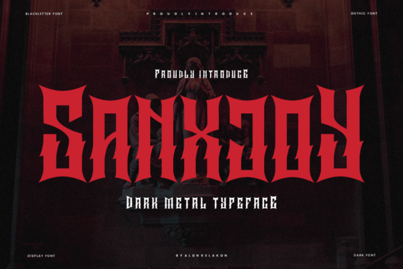 Sanxjoy Typeface for Bold Editorial Design