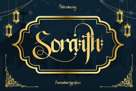 Soraith Regular: A Bold Blackletter Typeface for Web Design