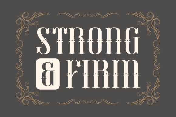 Strong and Firm: A Blackletter Font for Bold Branding
