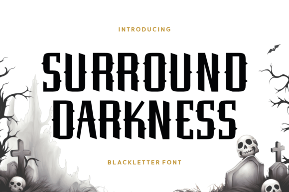 Surround Darkness Font for Modern Web Design