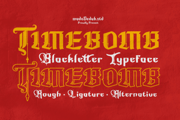 Timebomb: A Modern Blackletter Typeface for Bold Editorial Design