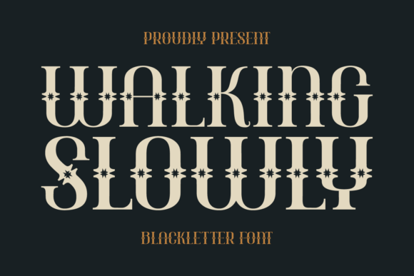 Walking Slowly Typeface for Small Business Branding