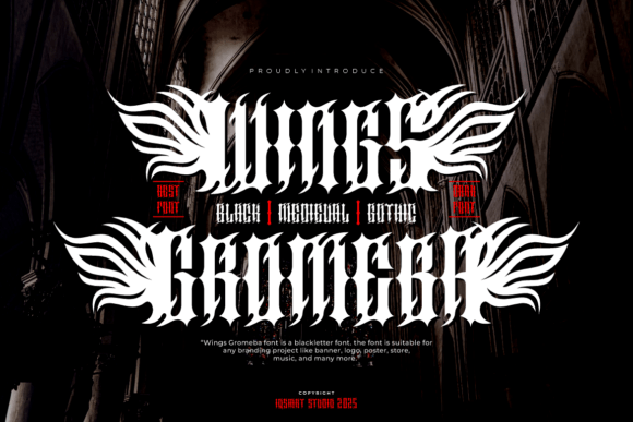 Wings Gromeba Typeface for Bold Editorial Design